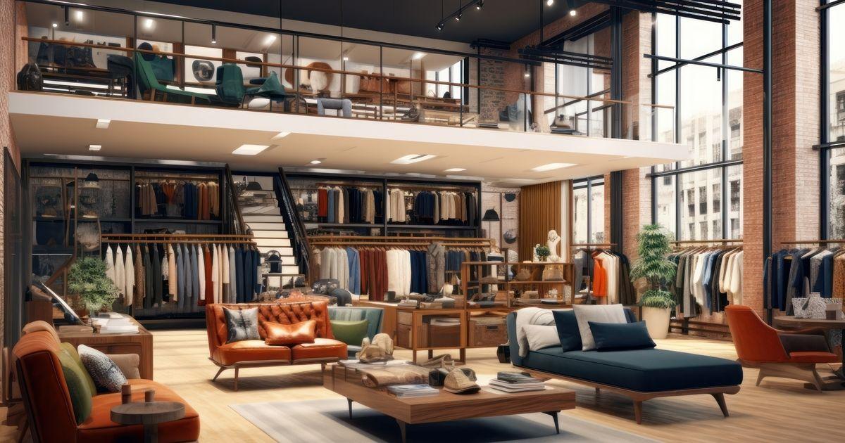 Herrenladen mit 2 Stockwerken