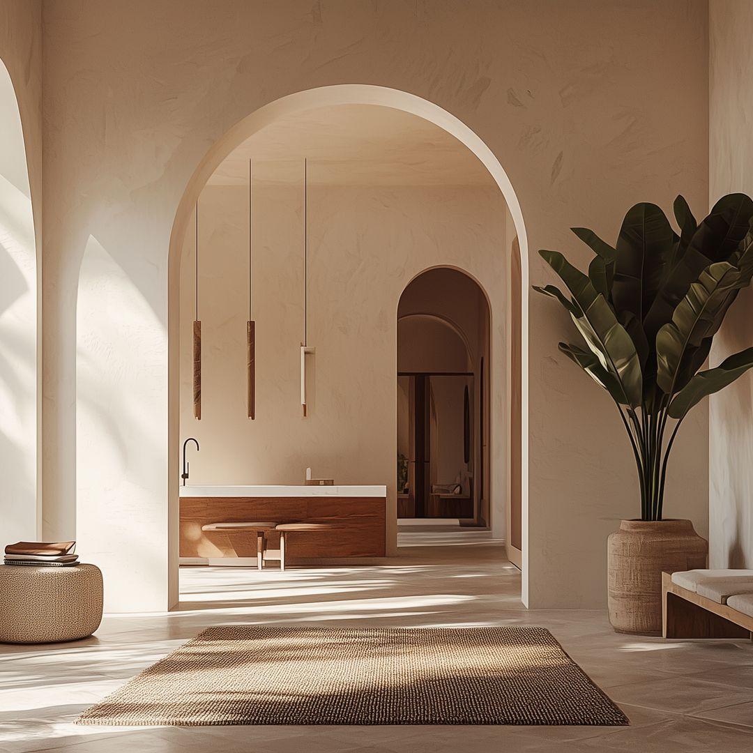 Flurbild mit Bogendurchgang