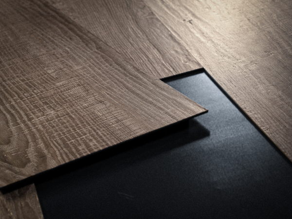 Door with material