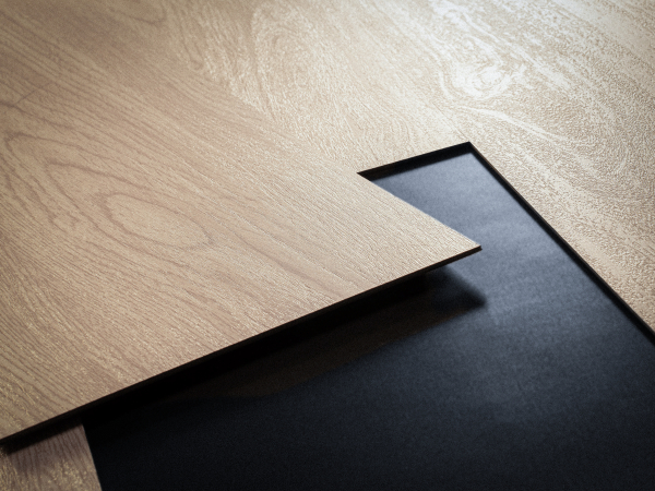 Door with material