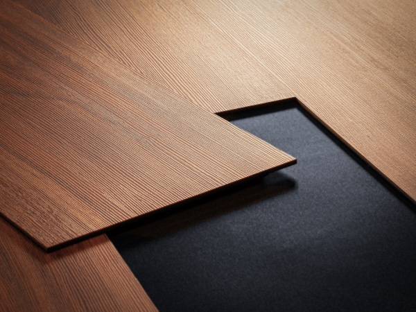 Door with material