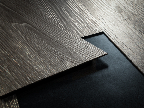 Door with material