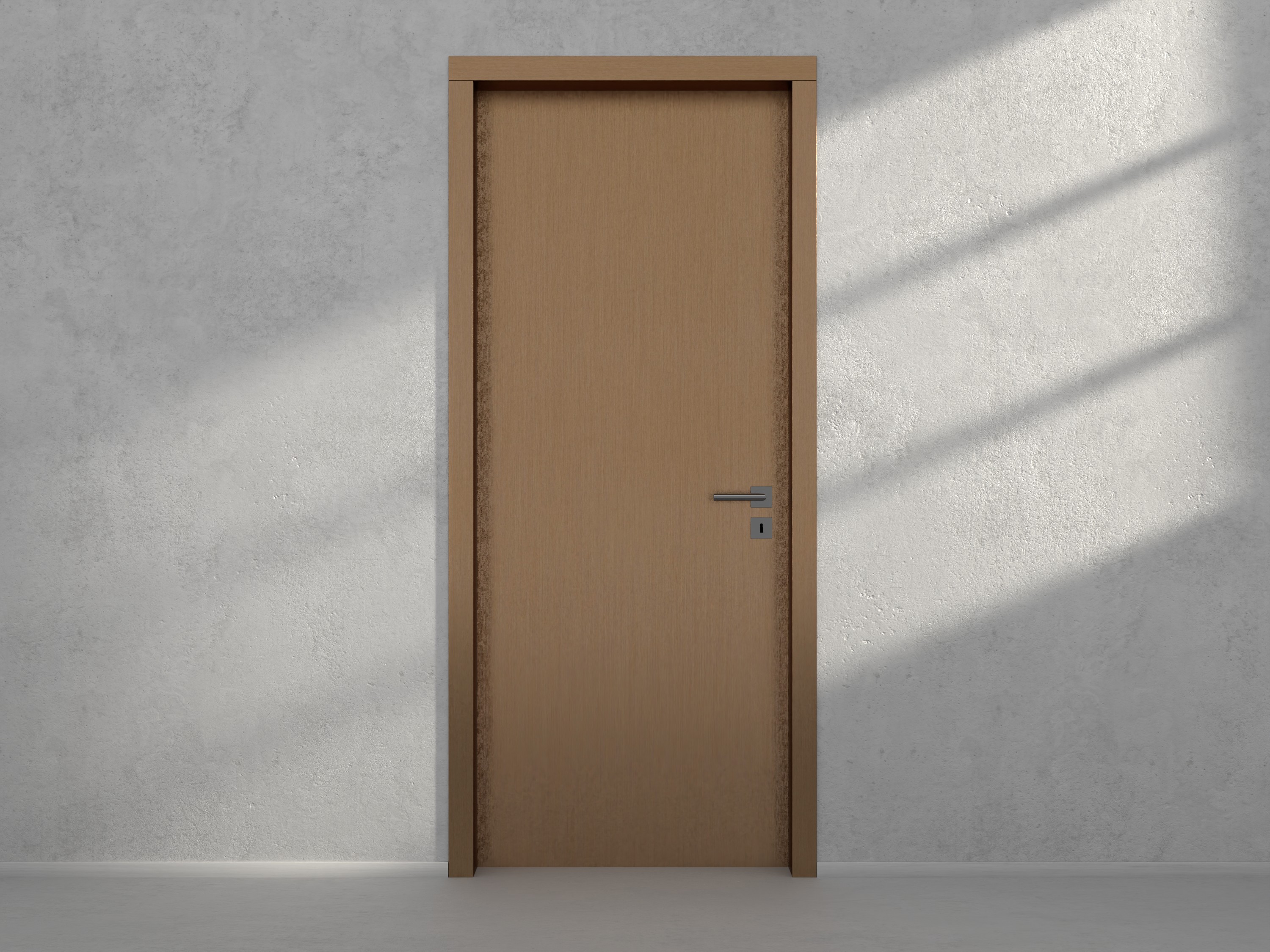 Door with material