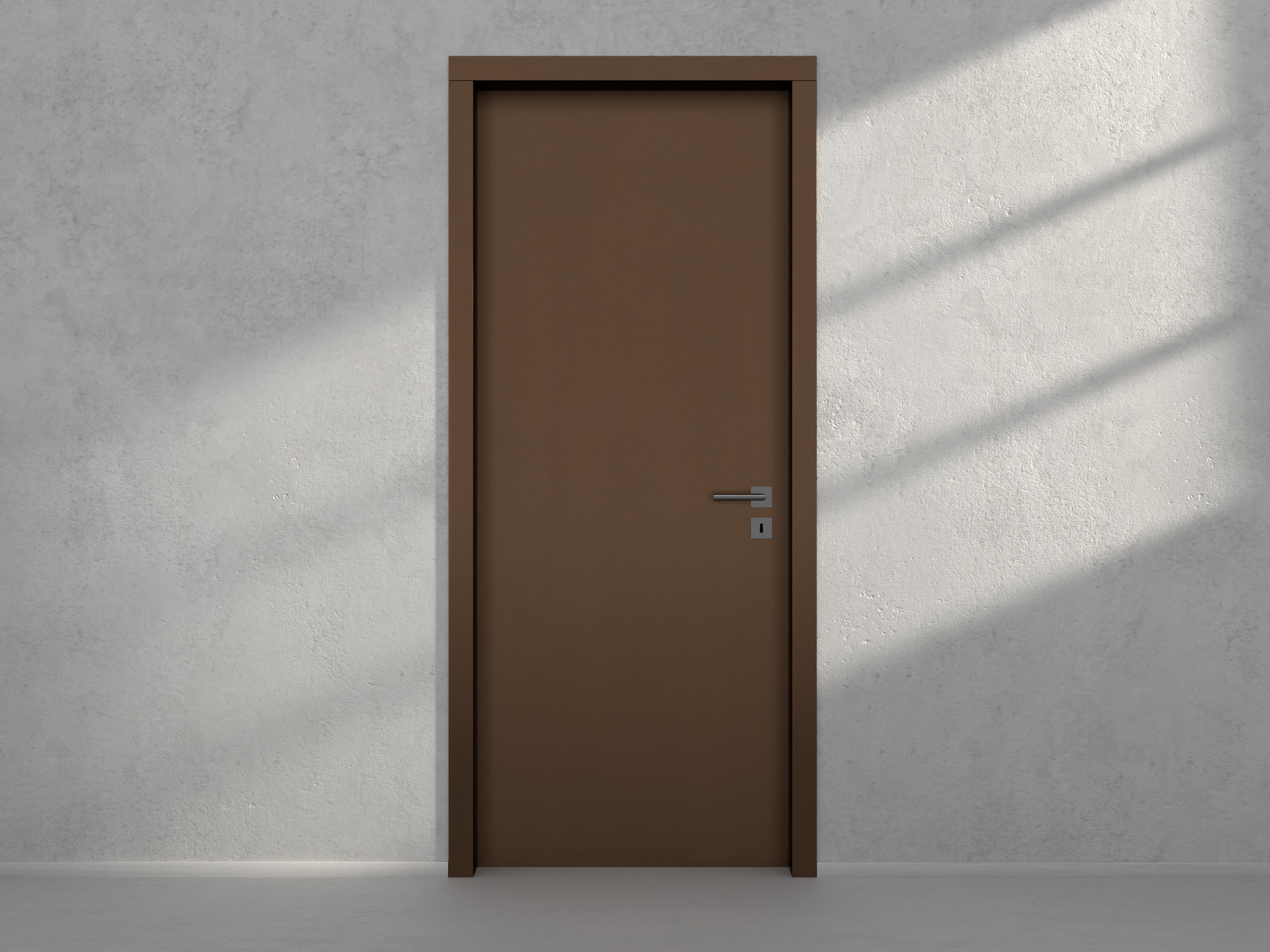 Door with material