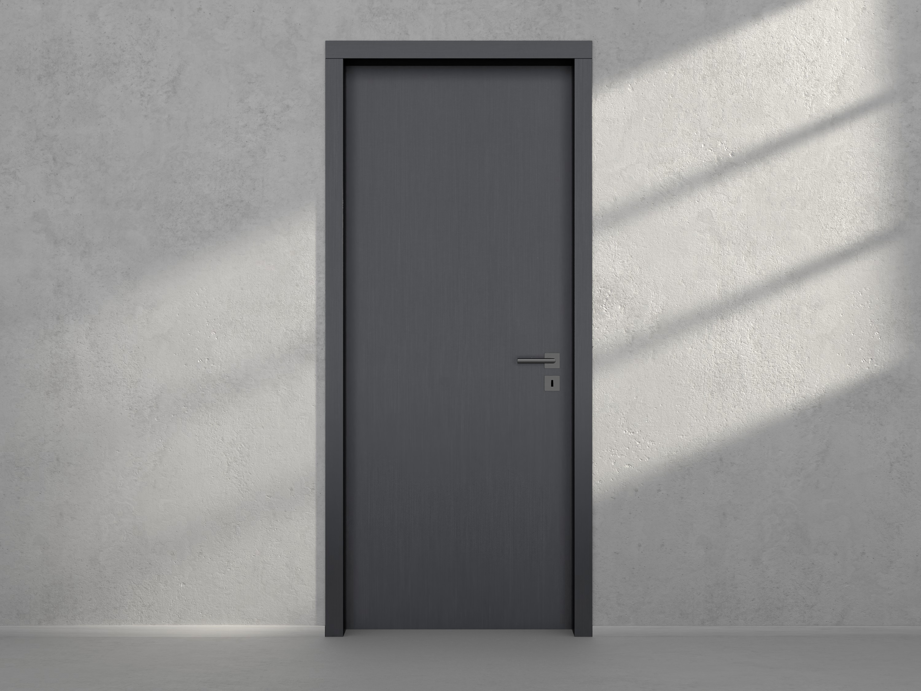 Door with material