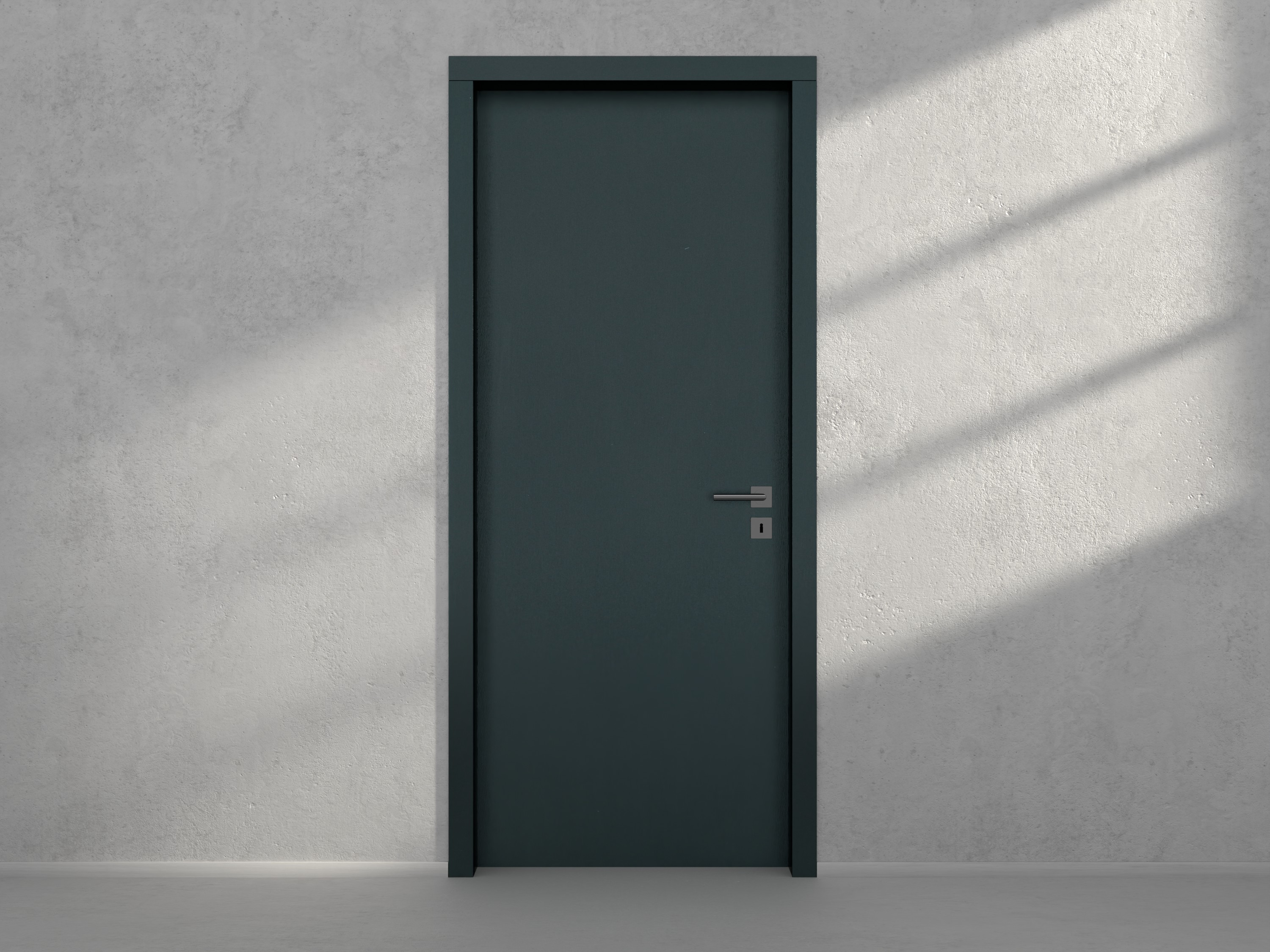 Door with material