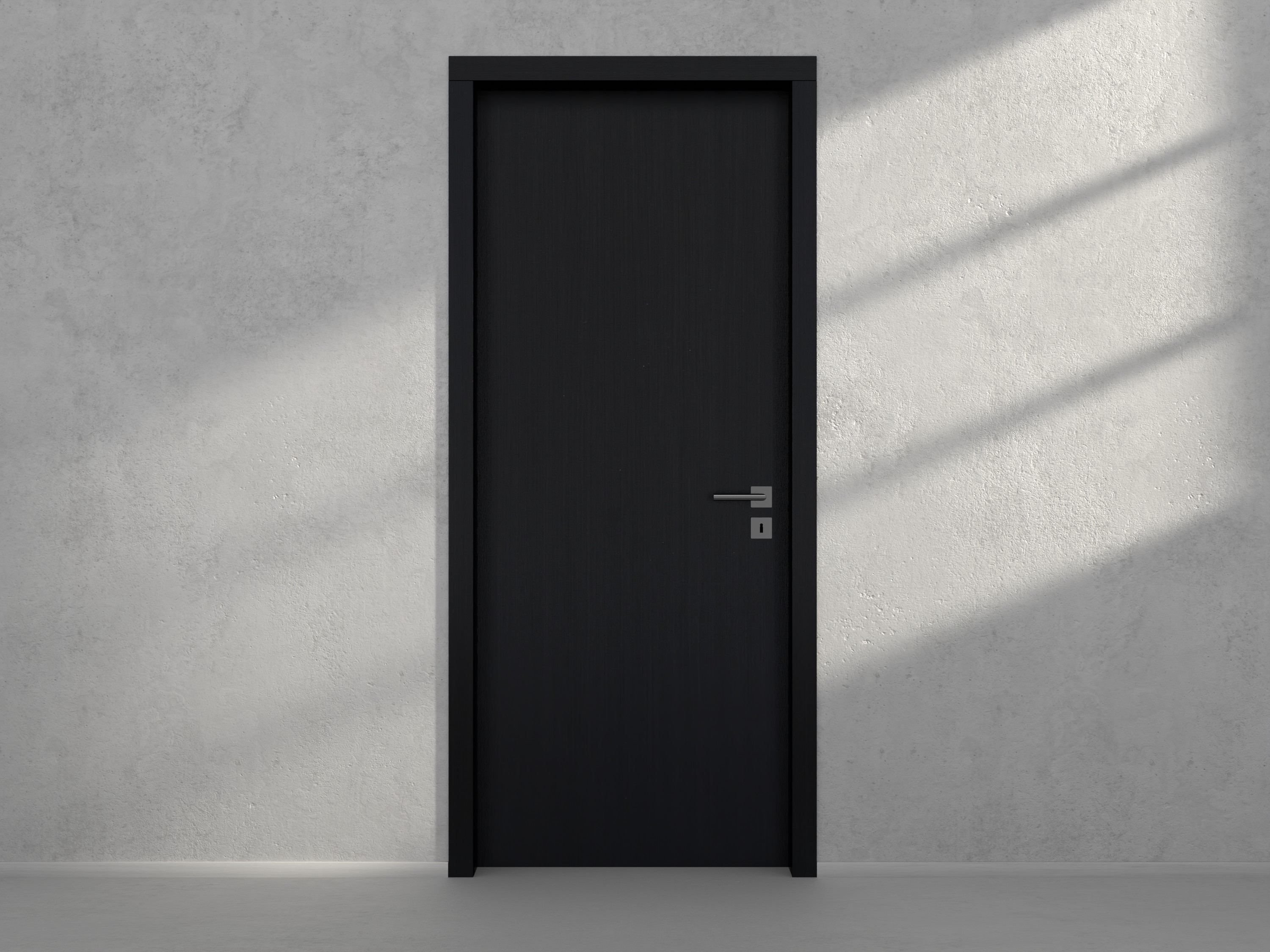 Door with material