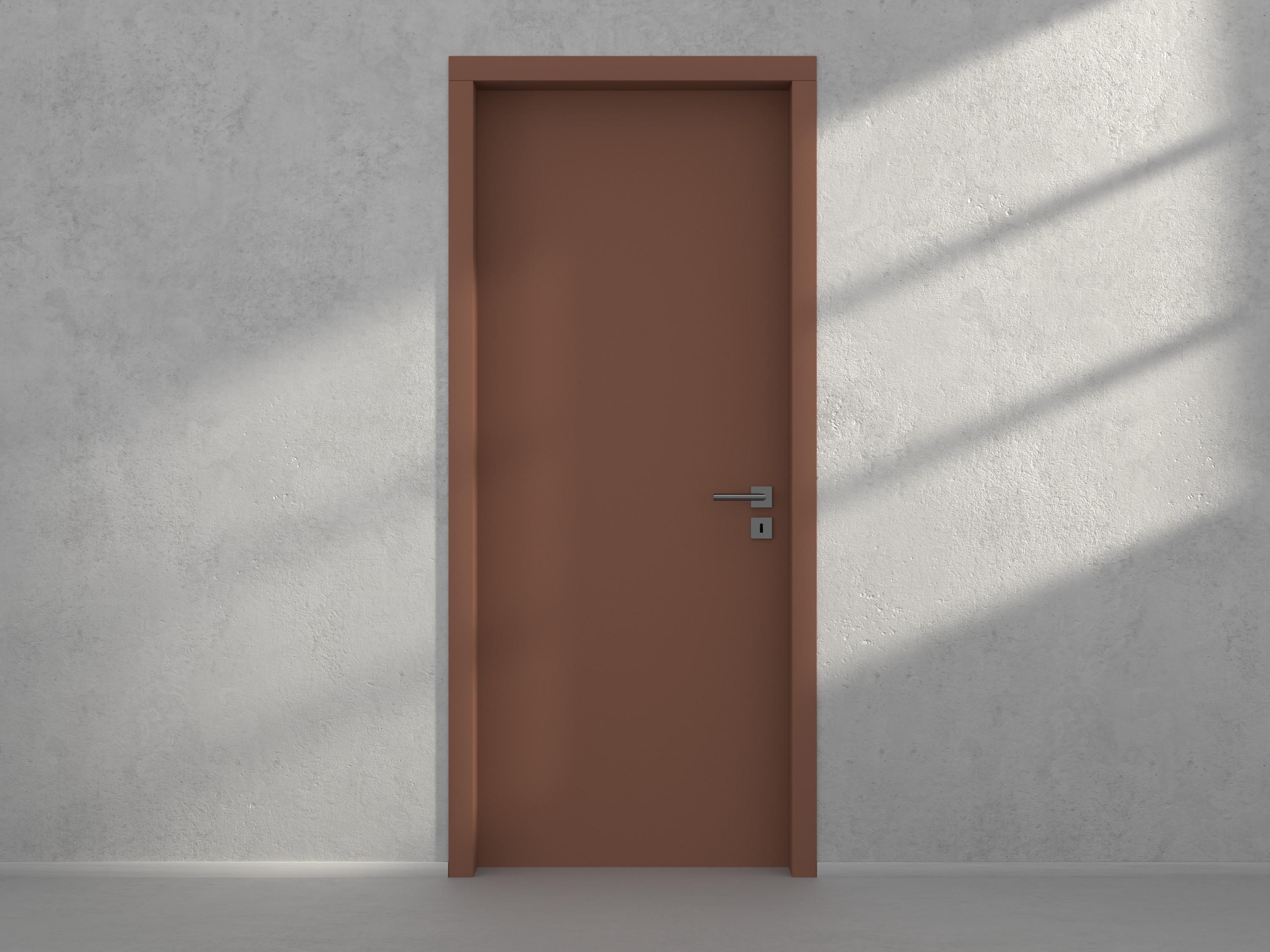 Door with material