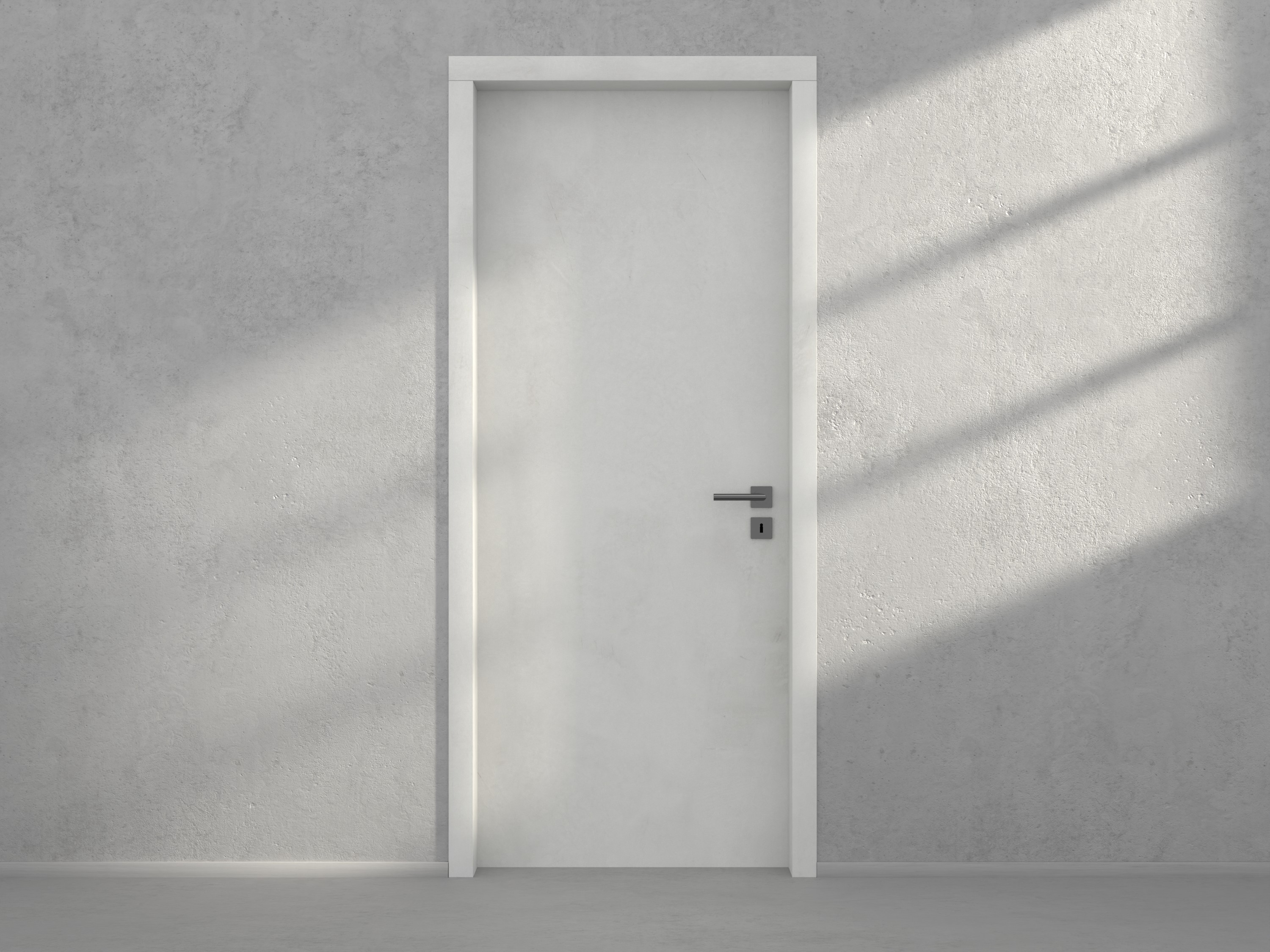 Door with material