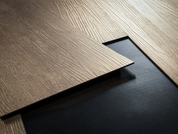 Door with material