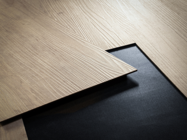 Door with material